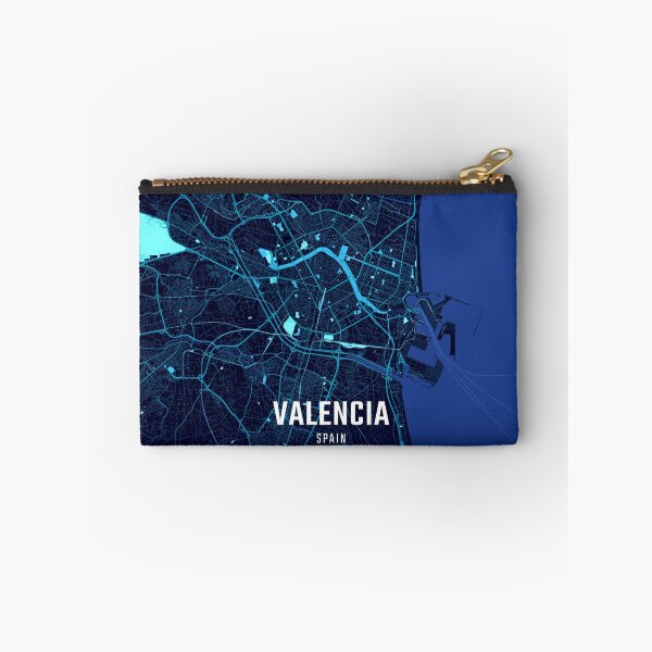 Item preview, Valencia Midnight City Map designed and sold by HomeLivingCo.