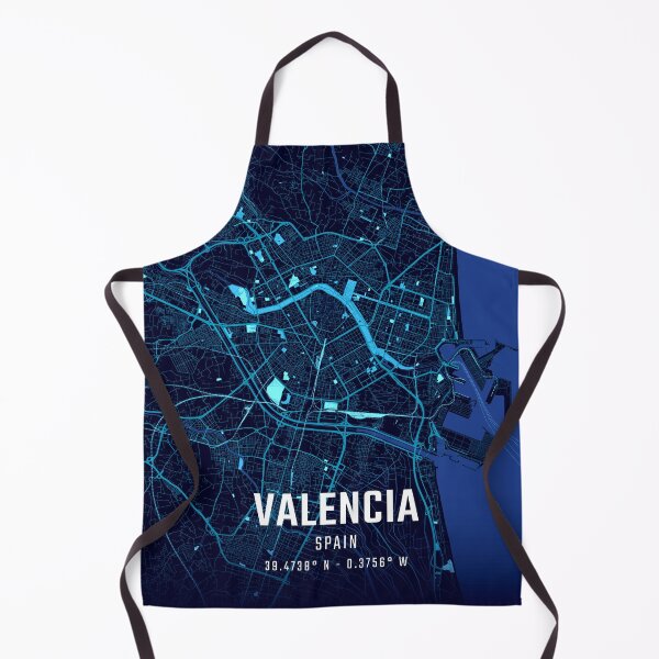 Item preview, Valencia Midnight City Map designed and sold by HomeLivingCo.