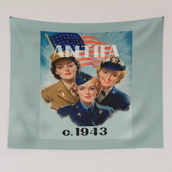 Item preview, Antifa c.1943 – WWII Women Against Fascism designed and sold by anunusualwoman.