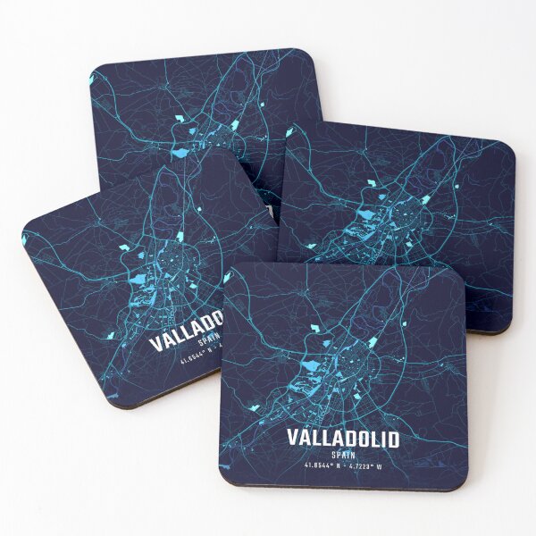 Item preview, Valladolid Midnight City Map designed and sold by HomeLivingCo.