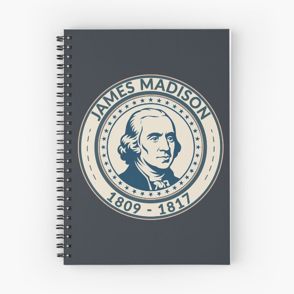 Item preview, James Madison US President Illustration Badge designed and sold by KrisSidDesigns.