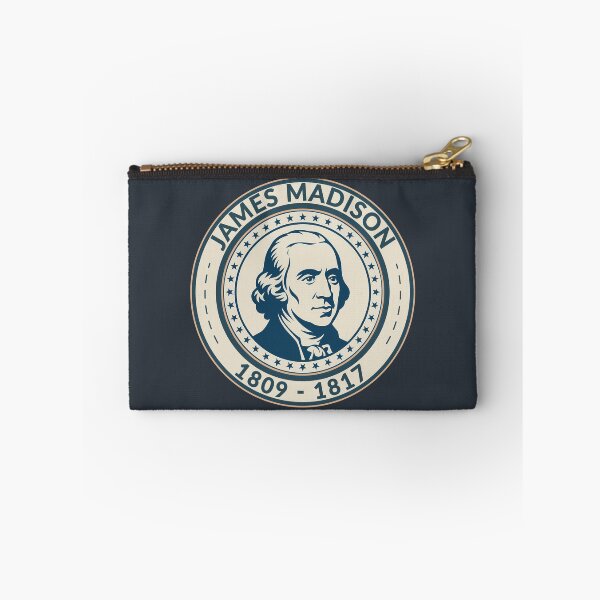 Item preview, James Madison US President Illustration Badge designed and sold by KrisSidDesigns.