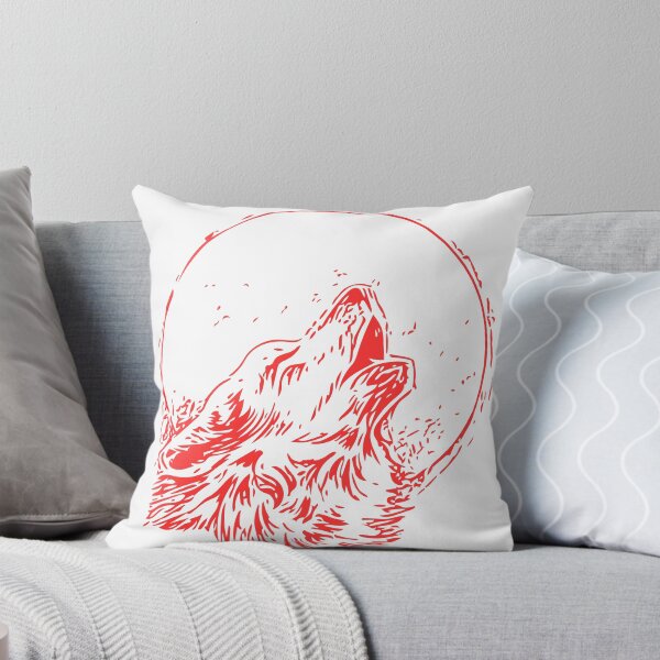 Item preview, Howling Wolf in Crimson Moon designed and sold by 1/2 Stickers.