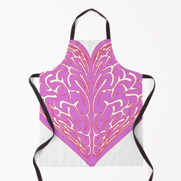 Item preview, Pink Brain Heart Illustration - Minimalist Anatomical Vector Art designed and sold by Keltoi-art.