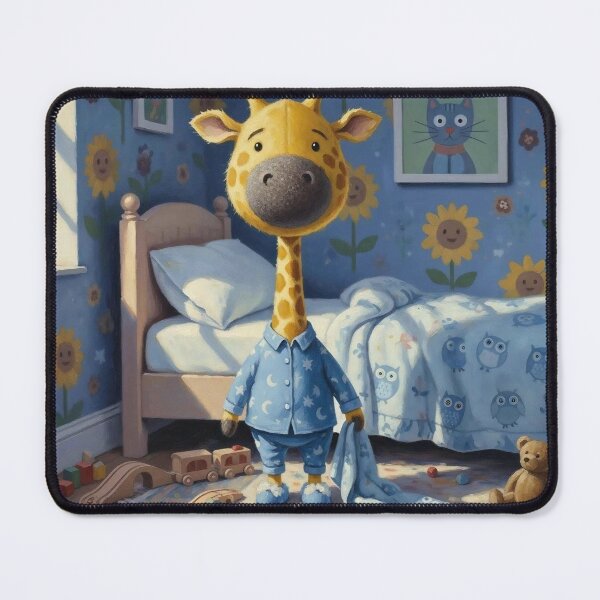 Item preview, Cute Giraffe in Pajamas – Bedtime Nursery Kids Room Illustration designed and sold by Pixel Pout.