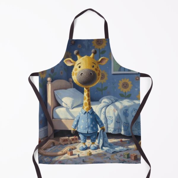 Item preview, Cute Giraffe in Pajamas – Bedtime Nursery Kids Room Illustration designed and sold by Pixel Pout.