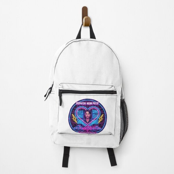 Item preview, Neon Pulse Dispatcher – Futuristic Emergency Dispatch Cyberpunk Art designed and sold by Raju2018.