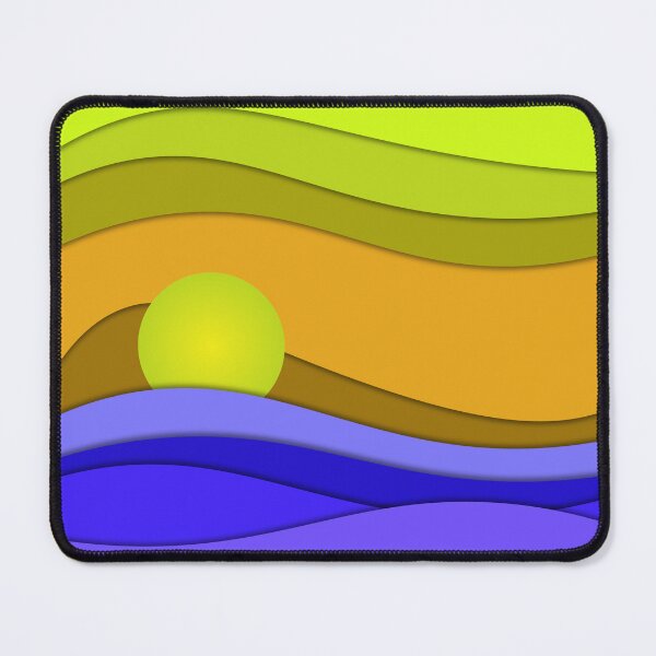 Item preview, Vibrant Abstract Sunset Over Ocean Waves – Modern Colorful Art designed and sold by DeeLulu.