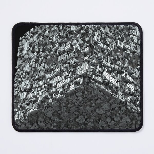 Item preview, Abstract City Cube Fractal - Futuristic Geometric 3D Render designed and sold by Keltoi-art.