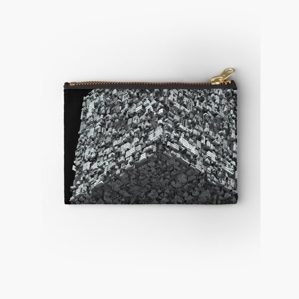 Item preview, Abstract City Cube Fractal - Futuristic Geometric 3D Render designed and sold by Keltoi-art.
