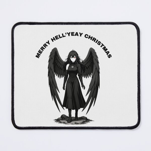 Item preview, Merry Hell Yeah Christmas – Gothic Anime Dark Angel designed and sold by KamiVerse.