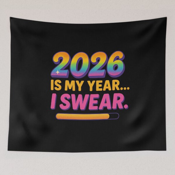 Item preview, 2026 Is My Year I Swear – Funny Sarcastic New Year Goals designed and sold by Sun Sand & Sea Art.