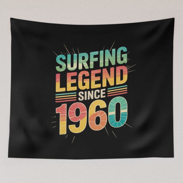 Item preview, Surfing Legend 1960 65 Years Water Surf 65th Birthday Surfer  designed and sold by KonstanKoraner.