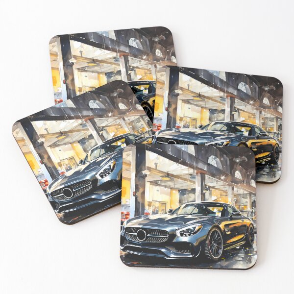 Item preview, Low Silver Sports Car Reflected On Polished Floor designed and sold by RevUpDesign.