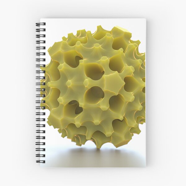 Item preview, Porous Abstract Sphere - Geometric Yellow 3D Render designed and sold by Keltoi-art.
