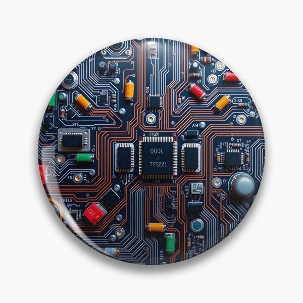 Item preview, vintage circuit board pattern  designed and sold by veryarticulated.