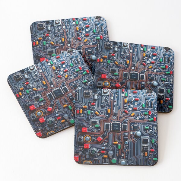 Item preview, vintage circuit board pattern  designed and sold by veryarticulated.