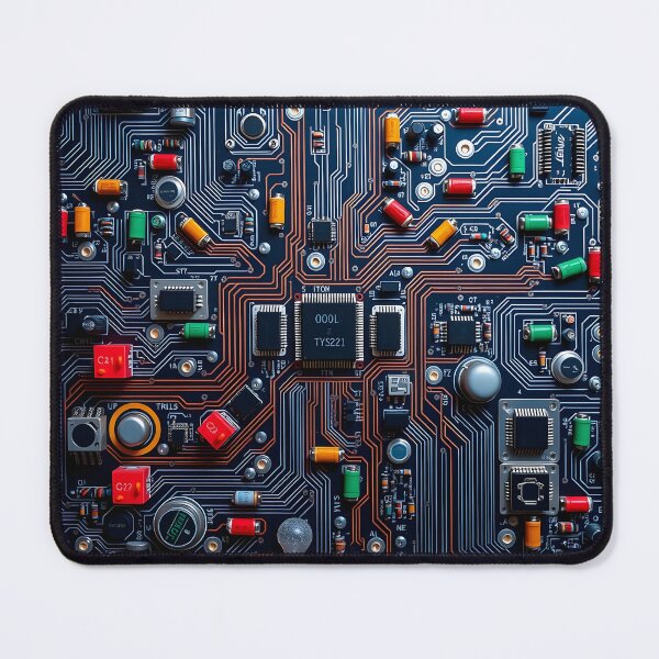 Item preview, vintage circuit board pattern  designed and sold by veryarticulated.