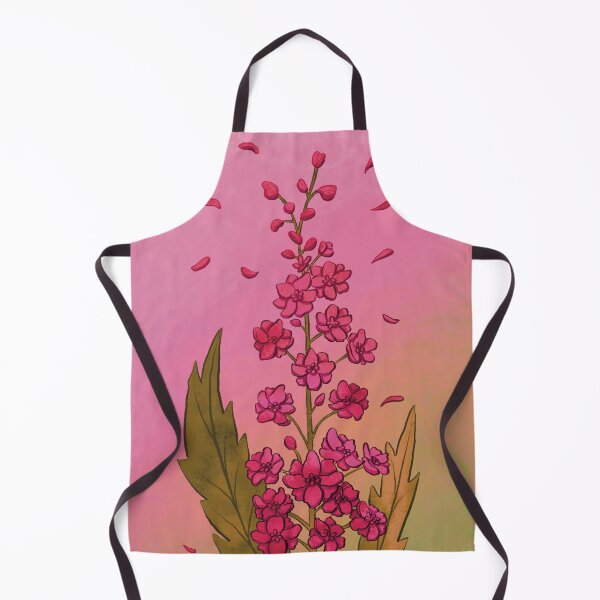 Aperçu de l'œuvre Illustration Florale Delphinium Rose créée et vendue par Mel-Mas-Stoband.