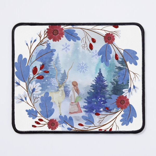 Item preview, Fairytale Floral Christmas Wreath Winter Forest designed and sold by AnnaJ96@.