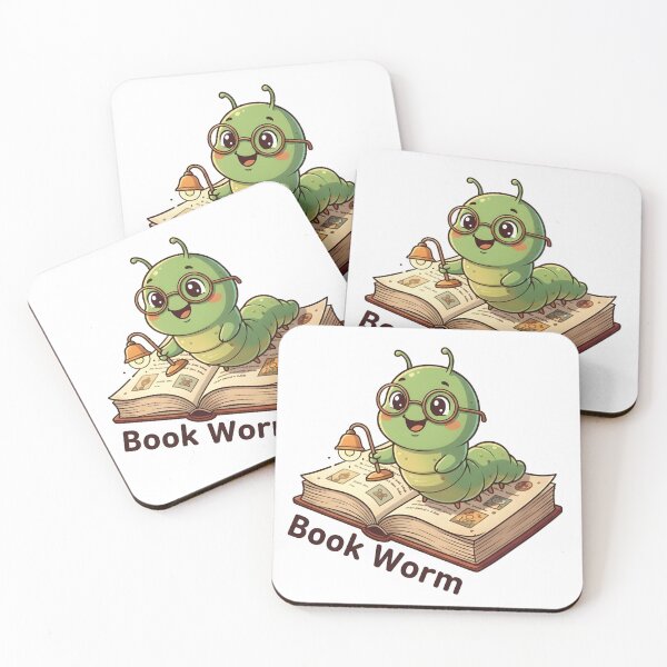 Item preview, Cute Book Worm with Glasses Sticker | Adorable Reading Caterpillar Design | Funny Book Lover Gift | Kawaii Literary Bug Art designed and sold by SergioMiklos.