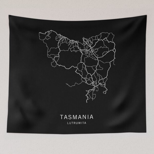 Item preview, Tasmania Road Map designed and sold by clarkstpress.