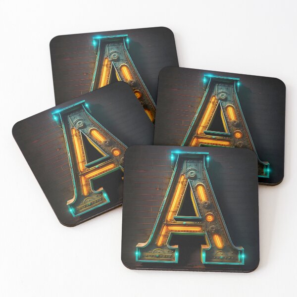 Item preview, A LETTER A IN IRON AND NEON designed and sold by infinitearte.
