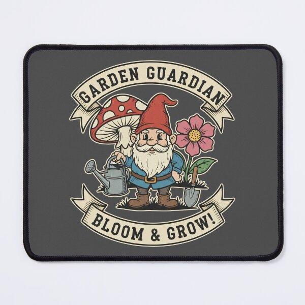 Item preview, Garden Guardian Bloom & Grow - Vintage Gnome Gardener Art designed and sold by AwesomeBeyondLimits.