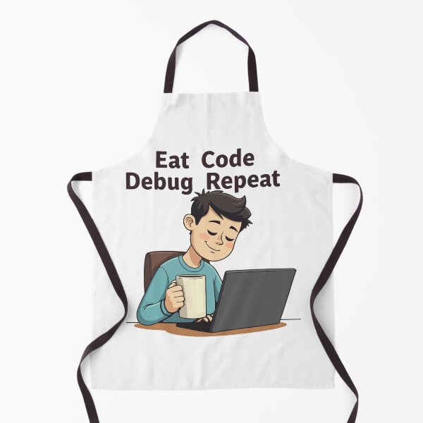 Item preview, Eat Code Debug Repeat – Programmer Quote Painting Style Coding Design designed and sold by Design-Pro-21.