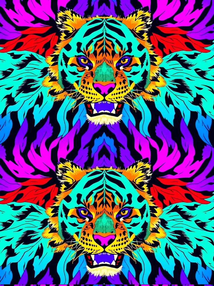 Thumbnail 5 of 5, iPhone Case, Tiger pattern 2 designed and sold by RivehArt.