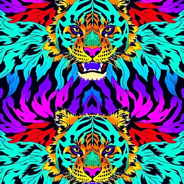 Artwork thumbnail, Tiger pattern 2 by RivehArt