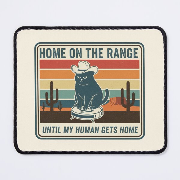Item preview, Funny Cowboy Cat Riding Robot Vacuum Retro Western Shirt designed and sold by EzZtudio.