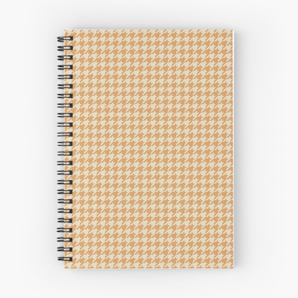 Item preview, Orange and ivory white houndstooth designed and sold by Karf  ..