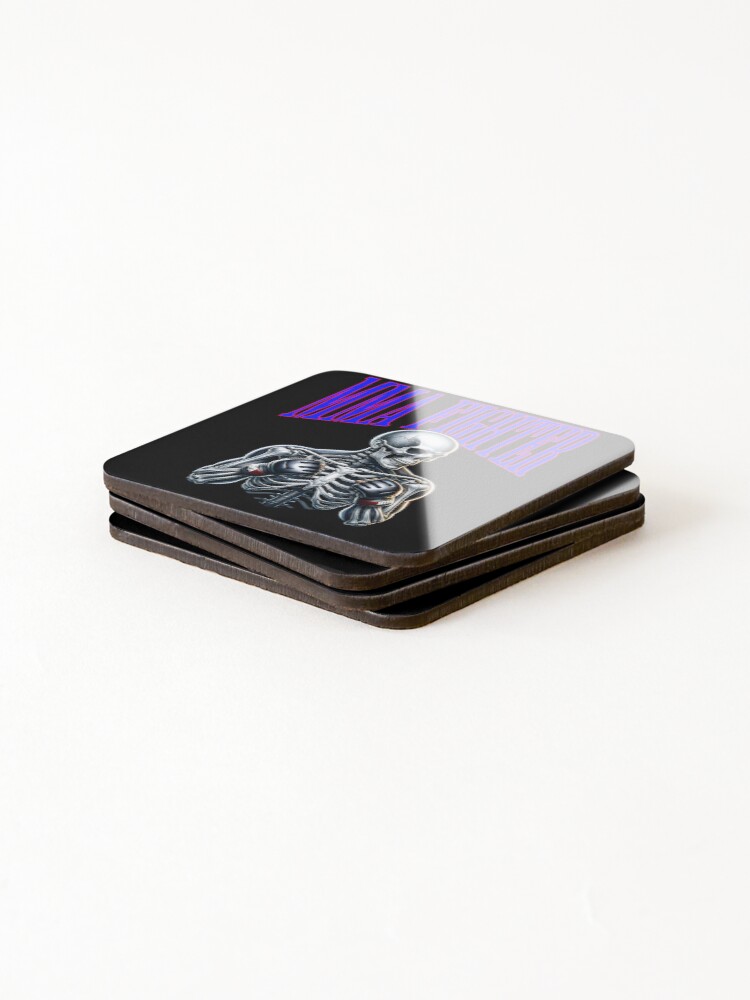 Thumbnail 4 of 5, Coasters (Set of 4), MMA Fighter Skeleton designed and sold by ReneMM.