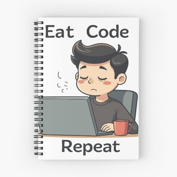 Item preview, Eat Code Repeat Programmer T-Shirt – Funny Coding Quote Tee for Developers & Coders designed and sold by Design-Pro-21.