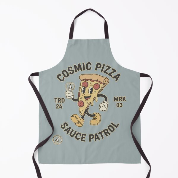 Item preview, Cosmic Pizza Sauce Patrol - Retro Mascot Food Cartoon designed and sold by AwesomeBeyondLimits.