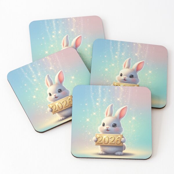 Item preview, Bunny Wishing Prosperity 2026 designed and sold by PetJoyPrintsCO.