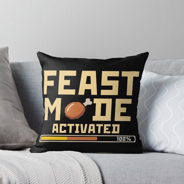 Item preview, Feast Mode Activated – Pixel Turkey Gamer Thanksgiving designed and sold by Lora Art.