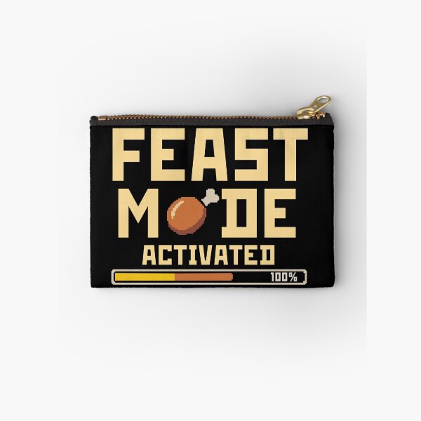 Item preview, Feast Mode Activated – Pixel Turkey Gamer Thanksgiving designed and sold by Lora Art.