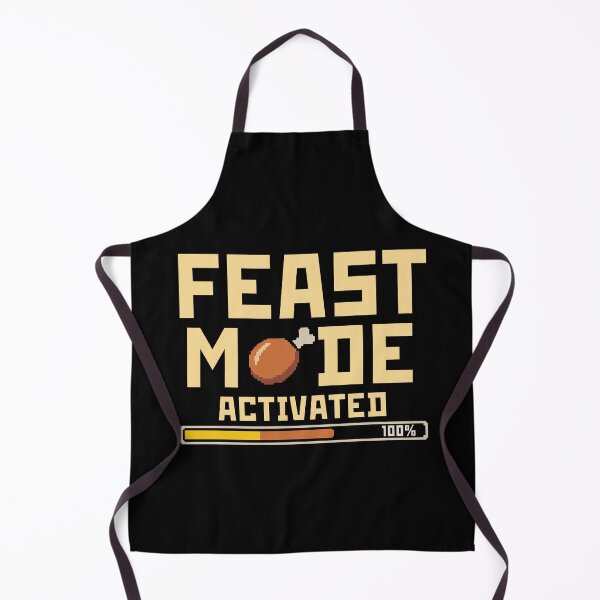 Item preview, Feast Mode Activated – Pixel Turkey Gamer Thanksgiving designed and sold by Lora Art.