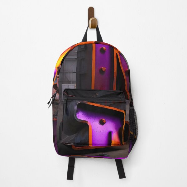Item preview, A LETTER M IN IRON AND PURPLE LIGHT designed and sold by infinitearte.