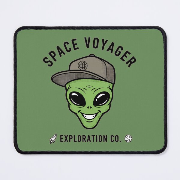 Item preview, Space Voyager Exploration Co. - Cool Green Alien with Cap designed and sold by AwesomeBeyondLimits.