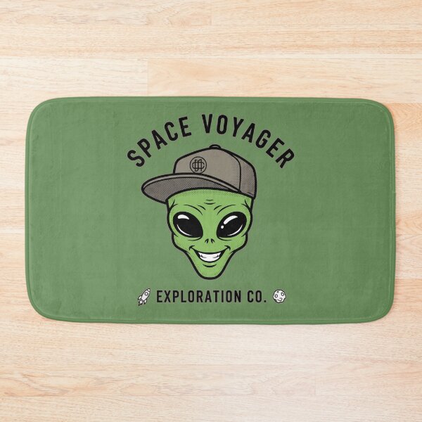 Item preview, Space Voyager Exploration Co. - Cool Green Alien with Cap designed and sold by AwesomeBeyondLimits.