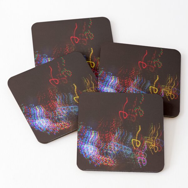 Item preview, Outdoor Christmas Lights Shot with Intentional Camera Movement designed and sold by Gerda Grice Photography.