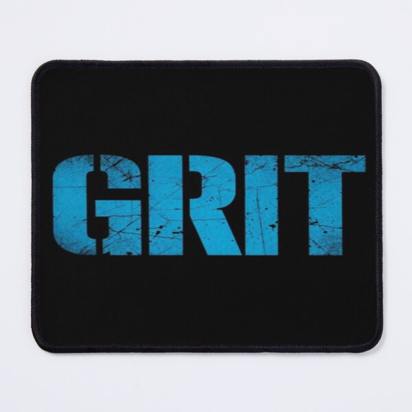 Item preview, GRIT Motivational Typography – Bold Distressed Blue Text for Apparel, Posters & Stickers designed and sold by Bright Nest Studio.