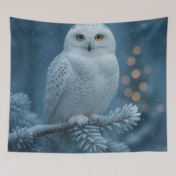 Item preview, Christmas Owl on the Frosty Branch designed and sold by Sartawsky.