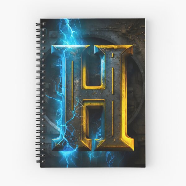 Item preview, A LETTER H MADE OF IRON AND YELLOW LIGHT designed and sold by infinitearte.