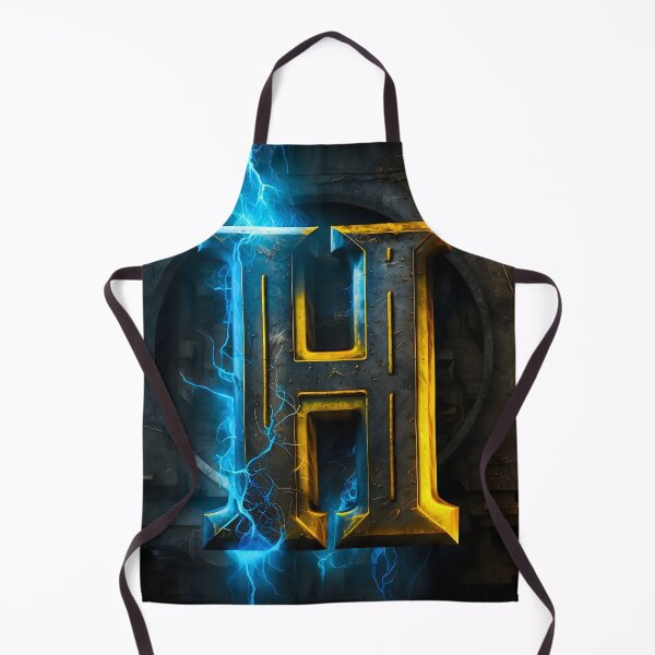 Item preview, A LETTER H MADE OF IRON AND YELLOW LIGHT designed and sold by infinitearte.