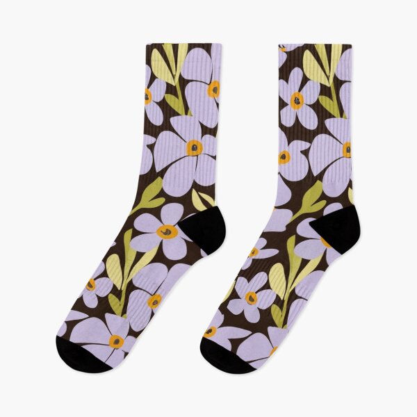 Item preview, painting, conceptual art, vivid, fashion,Vector seamless pattern with small nice purple flowers on transparent background. designed and sold by gulka8.