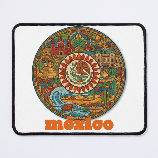 Item preview, México Emblem: A Cultural Mosaic in Full Color designed and sold by ForeverPrintsOK.